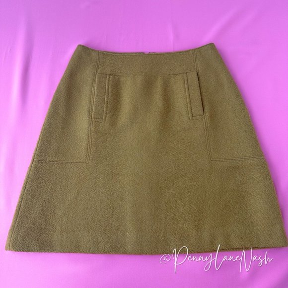 LOFT Dresses & Skirts - Ann Taylor Loft Petites Wool Blend Mini Skirt Camel Size 2P